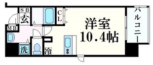 プレサンス三宮花時計前の物件間取画像